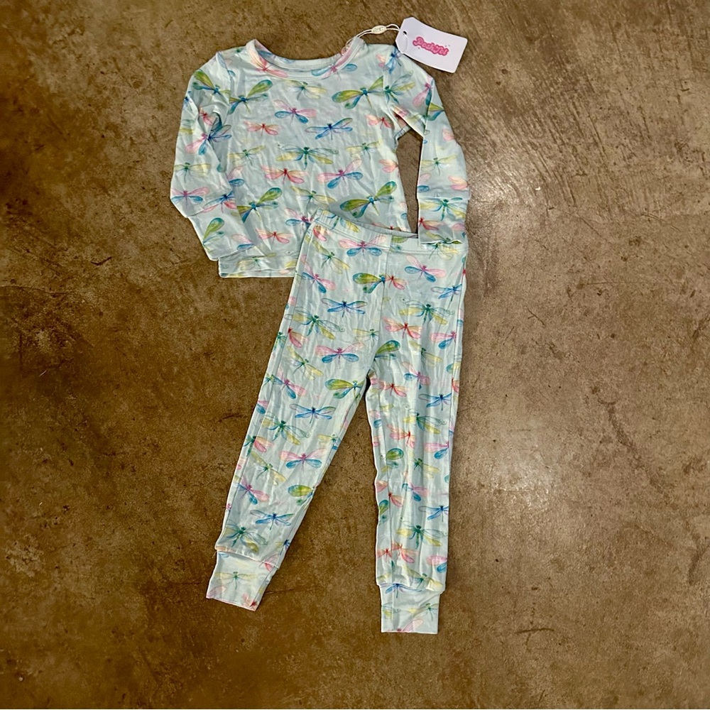 NWT Poshtot dragonfly 18-24 mo pajamas